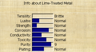 Info about Lime-Treated Metal