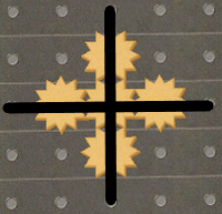 3 Tooth Gears in the Horizontal and Vertical